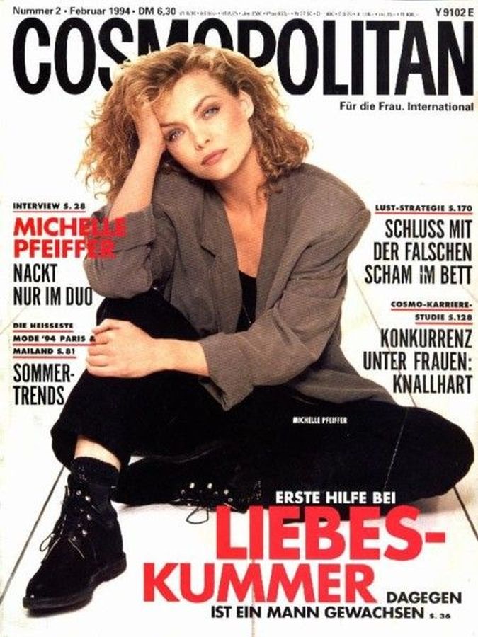 COSMOPOLITAN GERMANY magazine side cover  February 1994