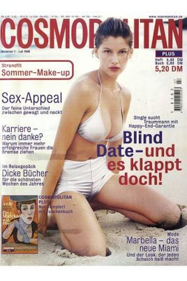 COSMOPOLITAN GERMANY magazine side cover  July 1998