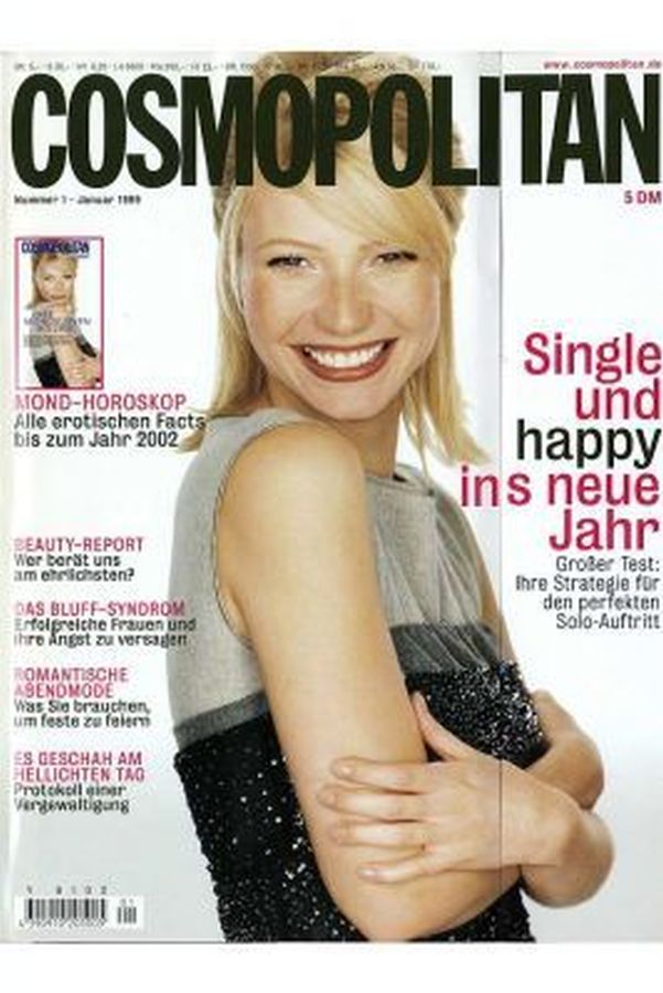 COSMOPOLITAN GERMANY magazine side cover  January 1999