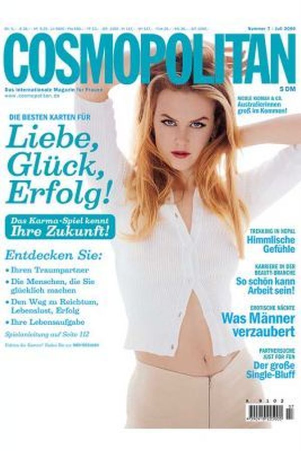 COSMOPOLITAN GERMANY magazine side cover  July 2000