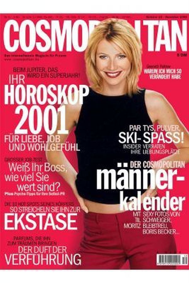COSMOPOLITAN GERMANY magazine side cover  December 2000