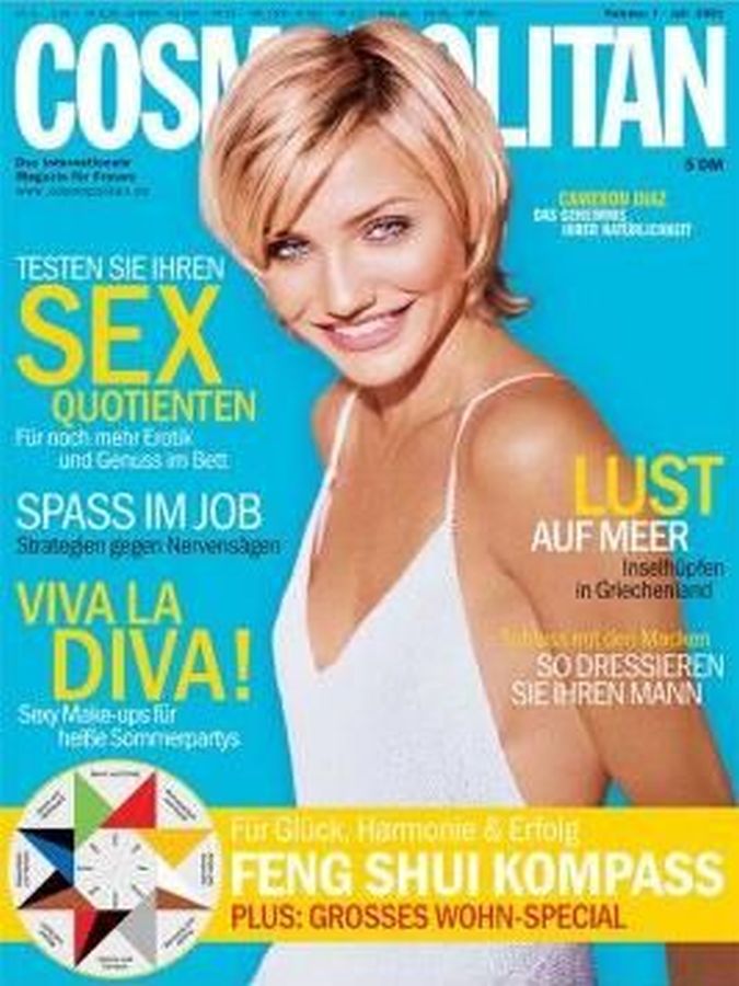 COSMOPOLITAN GERMANY magazine side cover  July 2001