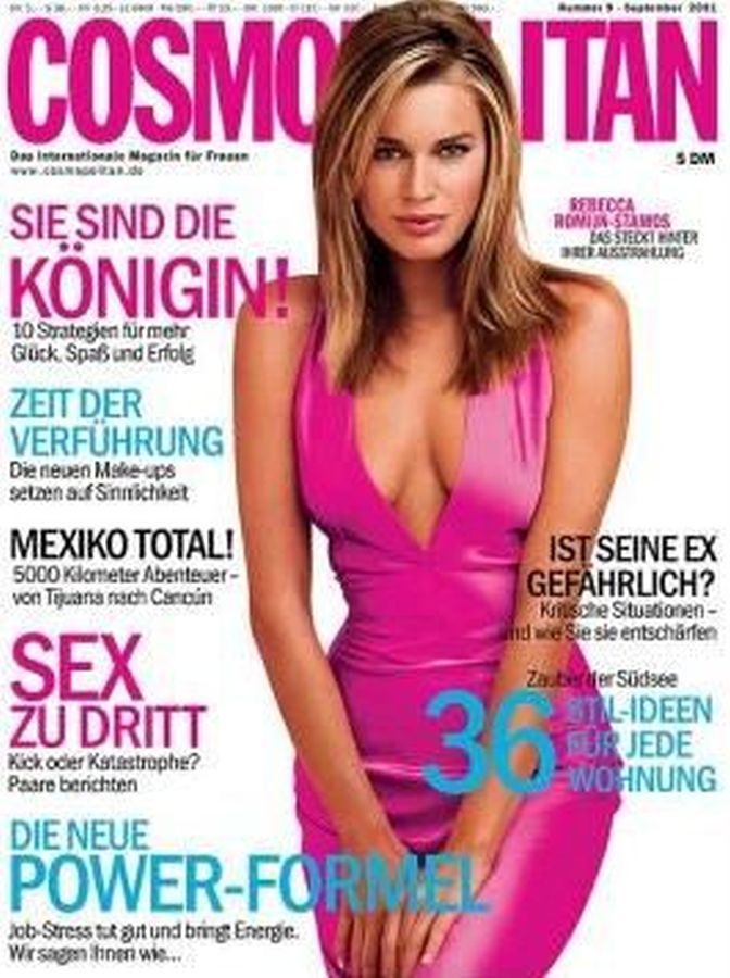 COSMOPOLITAN GERMANY magazine side cover  September 2001
