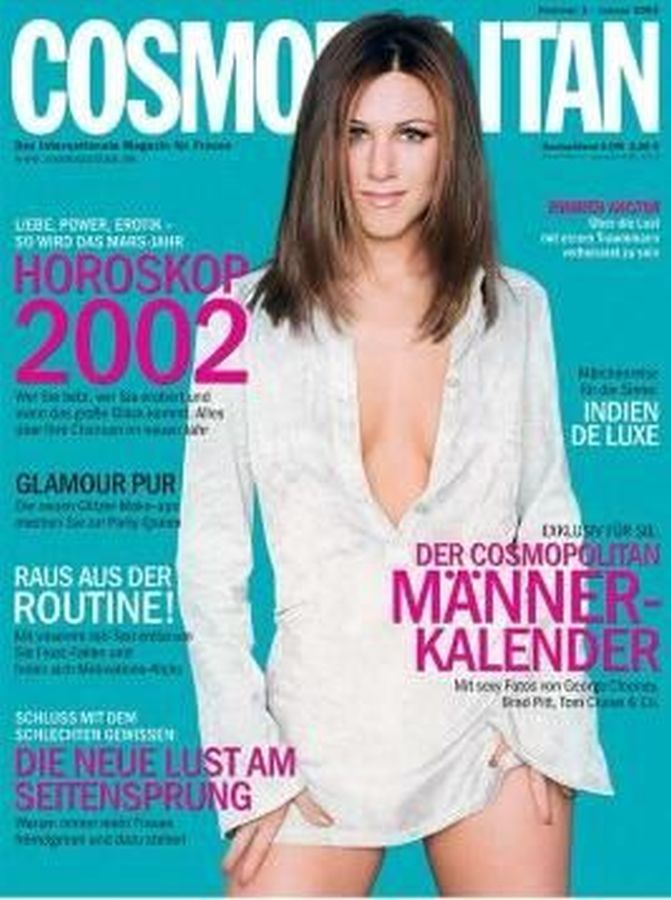 COSMOPOLITAN GERMANY magazine side cover  January 2002