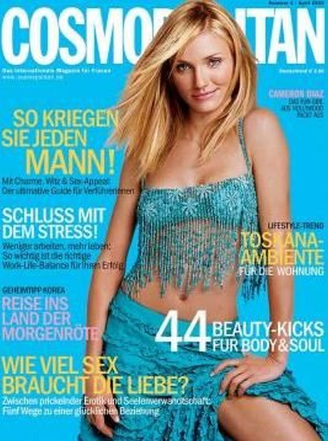 COSMOPOLITAN GERMANY magazine side cover  April 2002