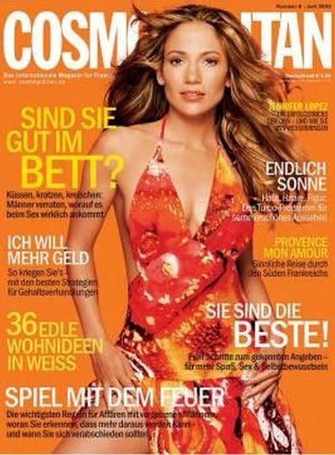 COSMOPOLITAN GERMANY magazine side cover  June 2002