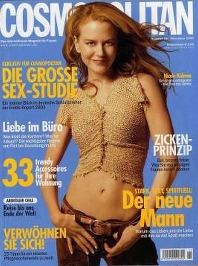 COSMOPOLITAN GERMANY magazine side cover  November 2003