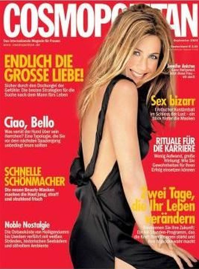 COSMOPOLITAN GERMANY magazine side cover  September 2004