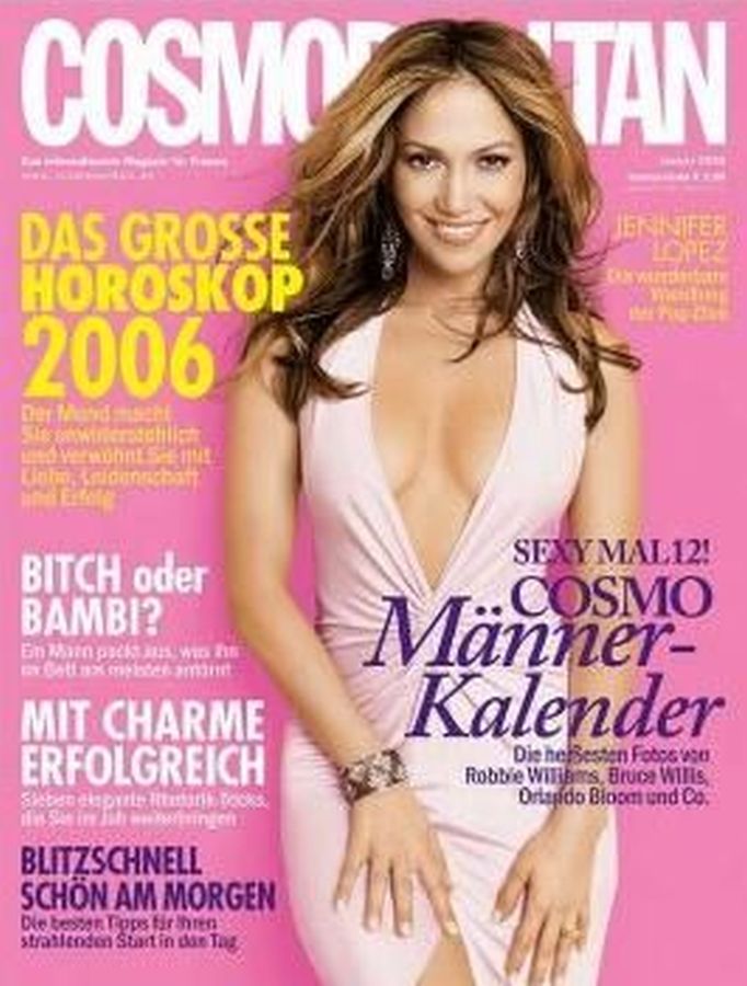 COSMOPOLITAN GERMANY magazine side cover  January 2006