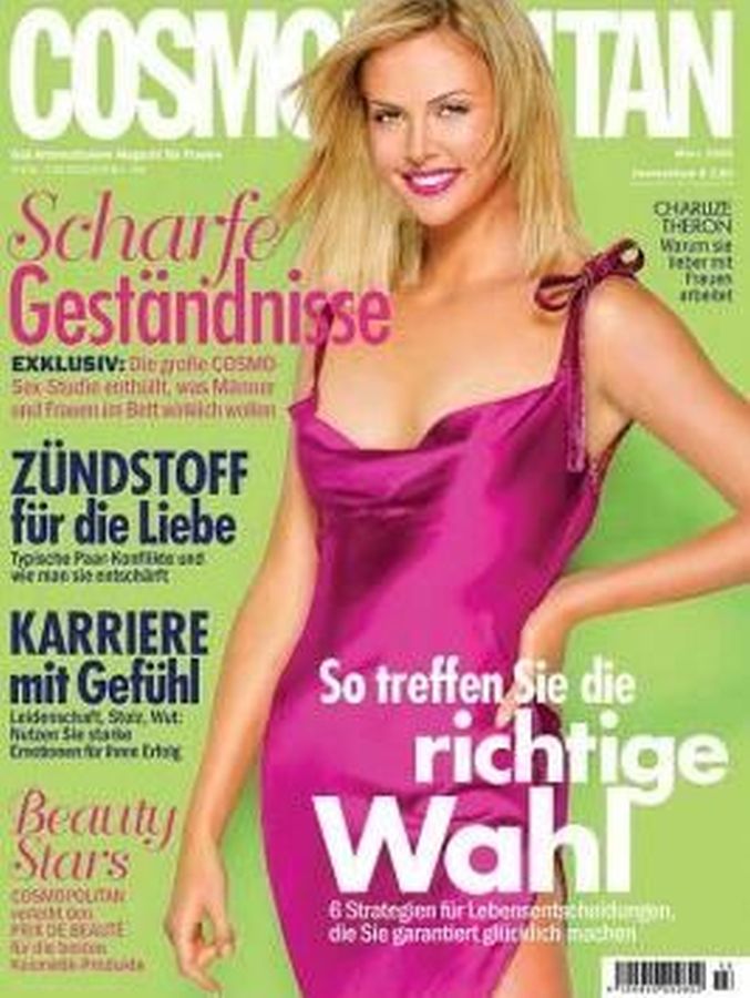 COSMOPOLITAN GERMANY magazine side cover  March 2006