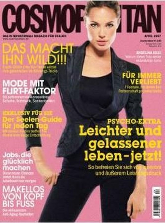 COSMOPOLITAN GERMANY magazine side cover  April 2007