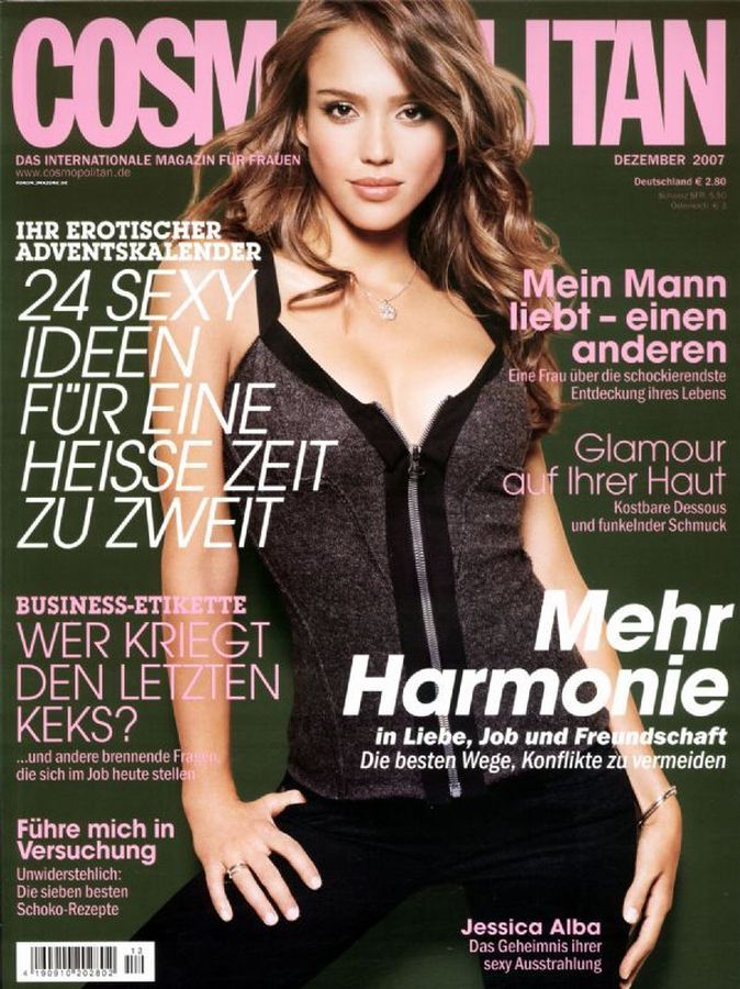COSMOPOLITAN GERMANY magazine side cover  December 2007