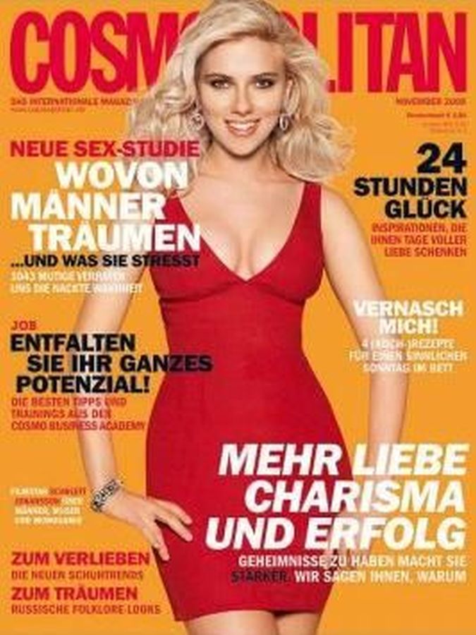 COSMOPOLITAN GERMANY magazine side cover  November 2008