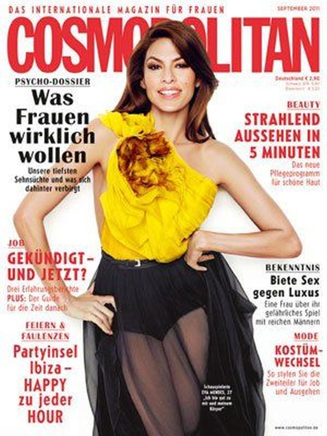COSMOPOLITAN GERMANY magazine side cover  September 2011