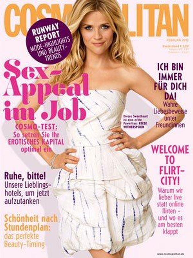 COSMOPOLITAN GERMANY magazine side cover  February 2012