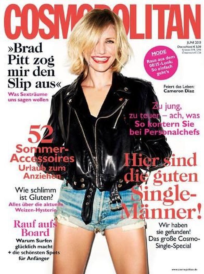 COSMOPOLITAN GERMANY magazine side cover  June 2013