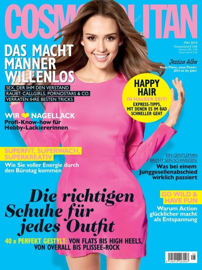 COSMOPOLITAN GERMANY magazine side cover  May 2014
