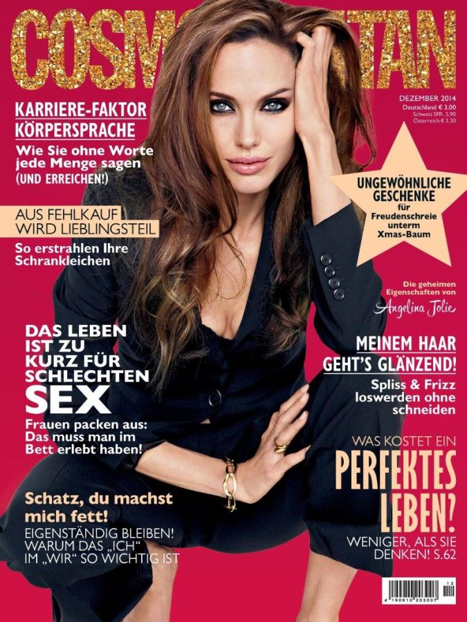 COSMOPOLITAN GERMANY magazine side cover  December 2014