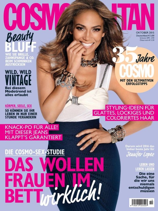 COSMOPOLITAN GERMANY magazine side cover  October 2015