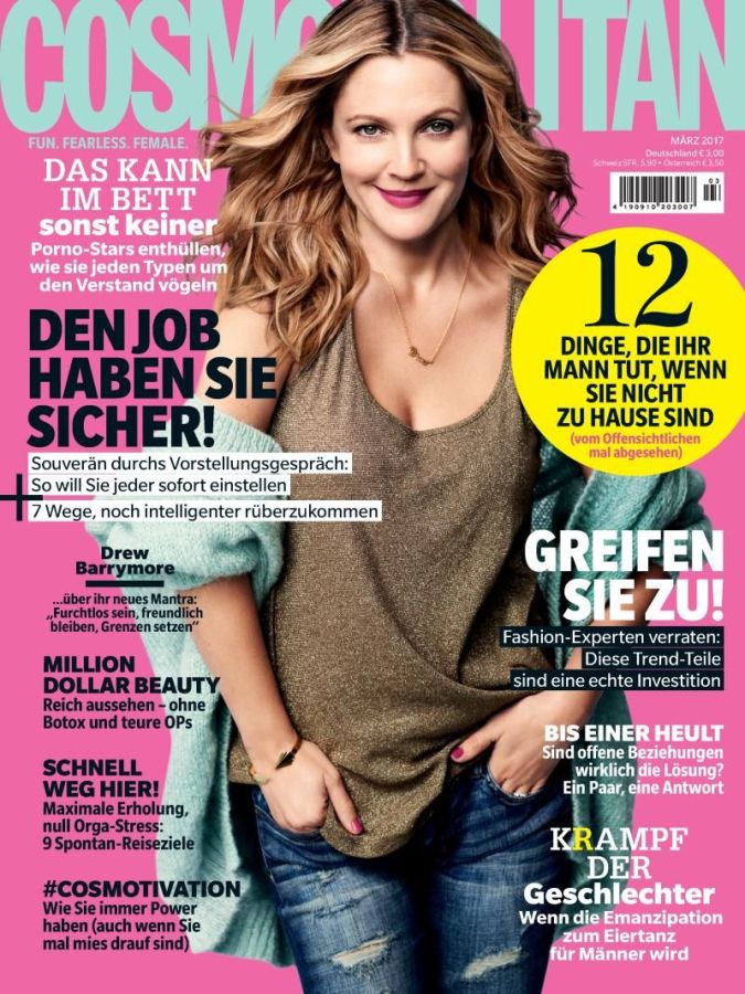 COSMOPOLITAN GERMANY magazine side cover  March 2017