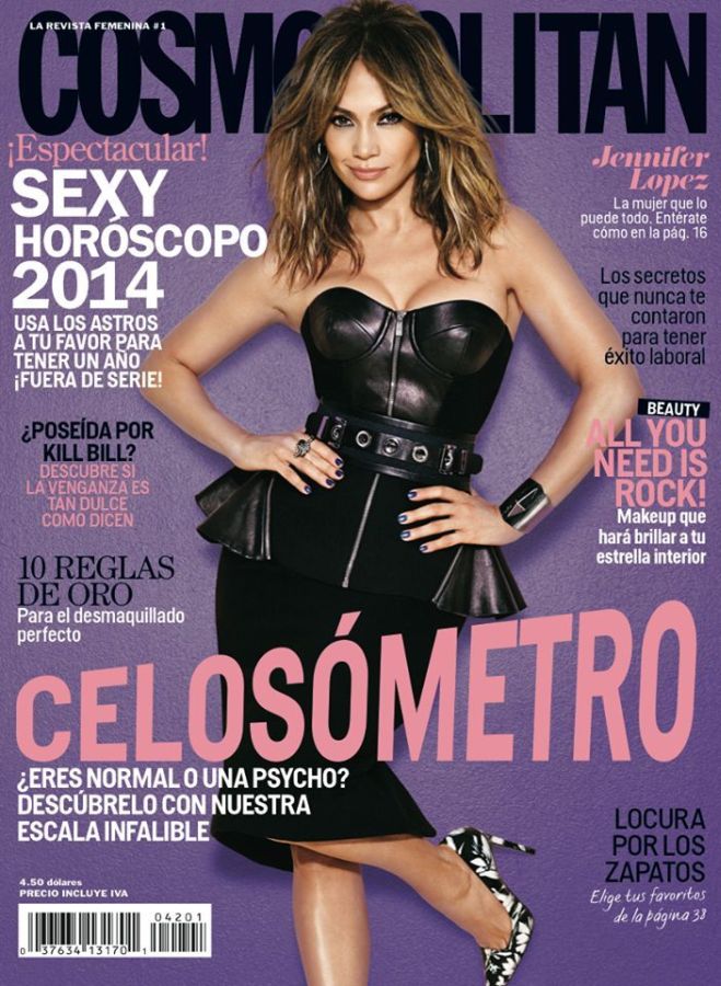 COSMOPOLITAN ECUADOR magazine side cover  January 2014
