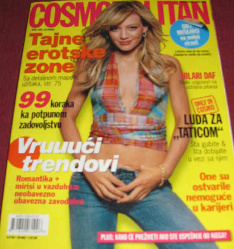 COSMOPOLITAN SERBIA magazine side cover  April 2006