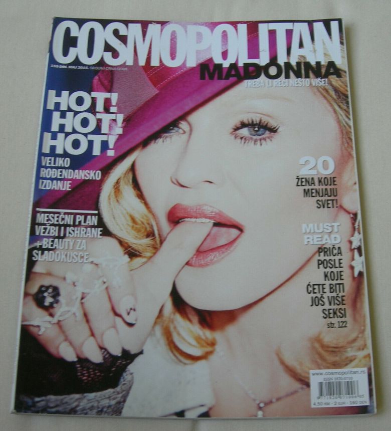 COSMOPOLITAN SERBIA magazine side cover  May 2015