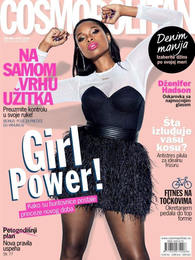 COSMOPOLITAN SERBIA magazine side cover  April 2018