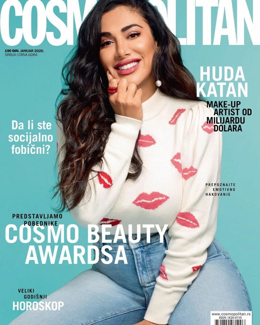 COSMOPOLITAN SERBIA magazine side cover  January 2020