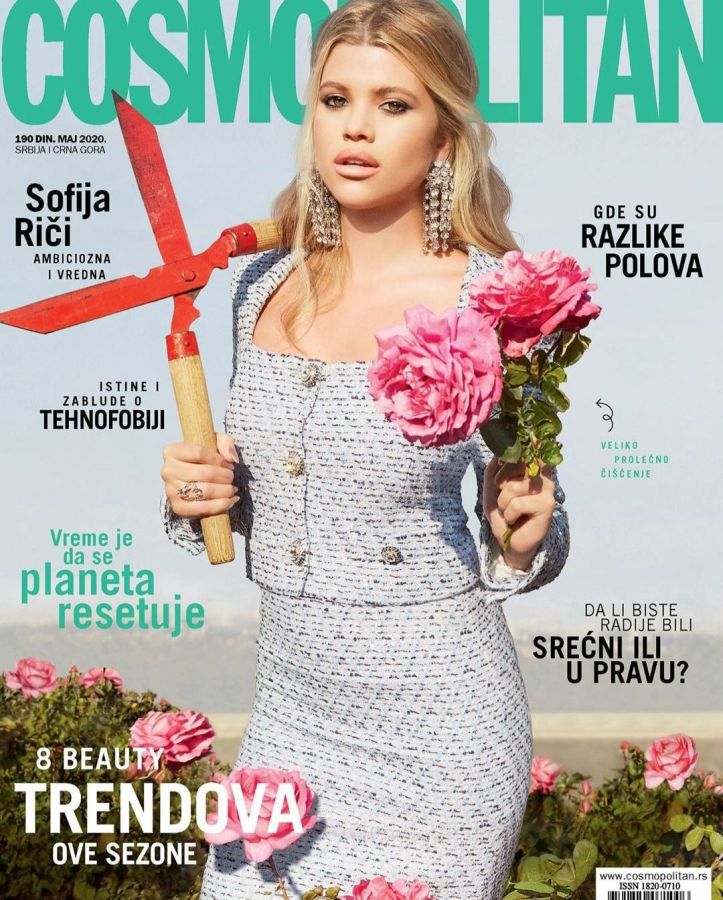 COSMOPOLITAN SERBIA magazine side cover  May 2020