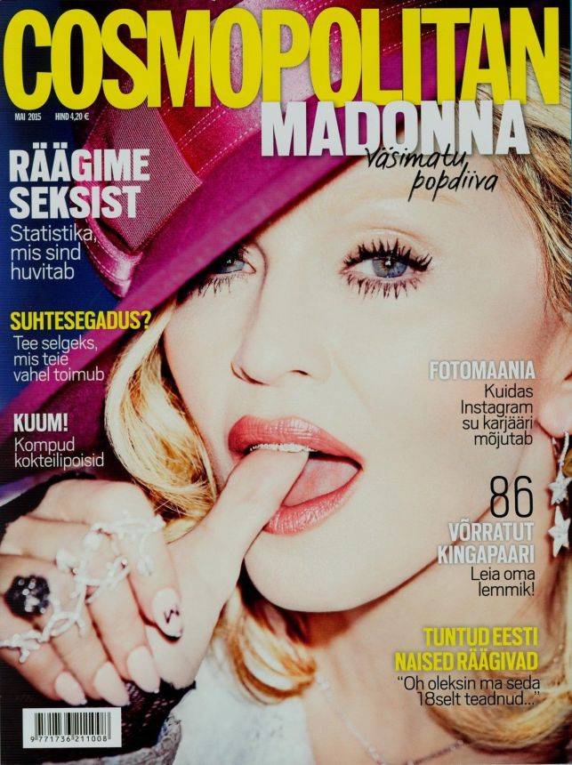 COSMOPOLITAN ESTONIA magazine side cover  May 2015