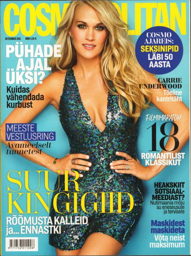 COSMOPOLITAN ESTONIA magazine side cover  December 2015