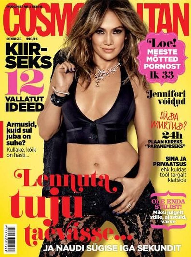 COSMOPOLITAN ESTONIA magazine side cover  October 2013