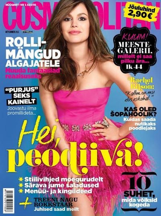 COSMOPOLITAN ESTONIA magazine side cover  December 2013