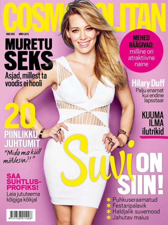 COSMOPOLITAN ESTONIA magazine side cover  July 2015