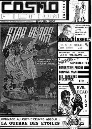 COSMOFICTION magazine side cover Issue 2  June 1984