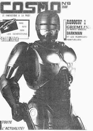 COSMOFICTION magazine side cover Issue 6  January 1991