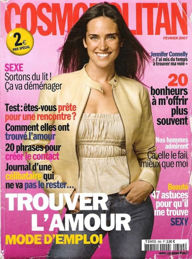 COSMOPOLITAN FRANCE magazine side cover  February 2007