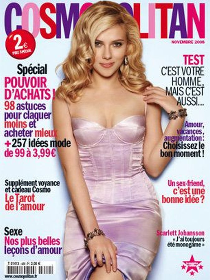 COSMOPOLITAN FRANCE magazine side cover  November 2008