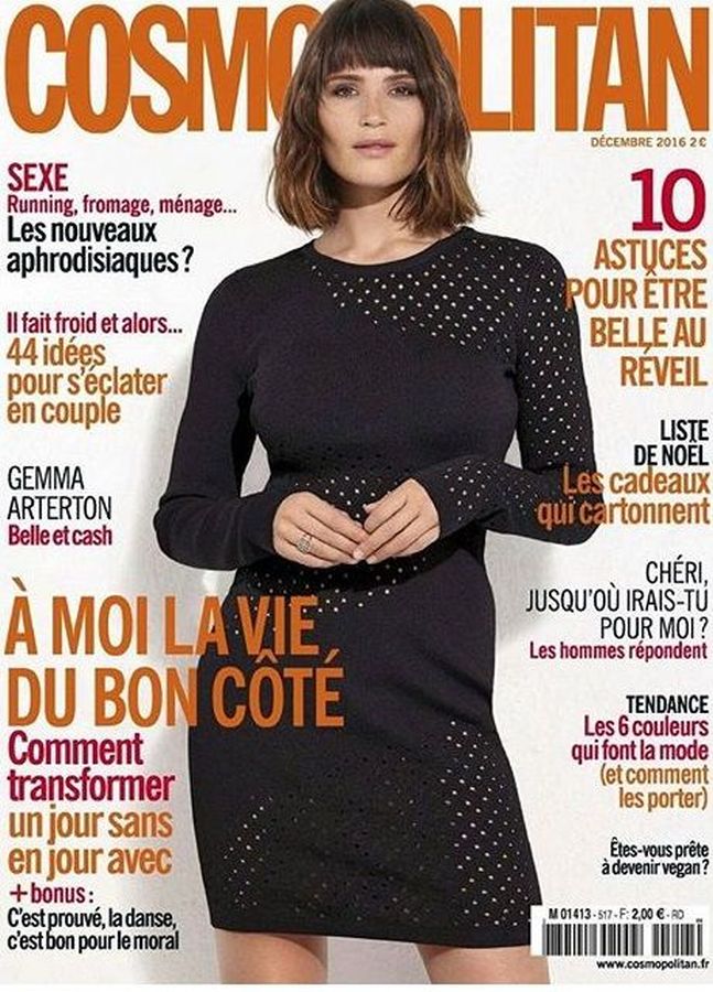 COSMOPOLITAN FRANCE magazine side cover  December 2016
