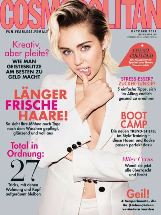 COSMOPOLITAN GERMANY magazine side cover  October 2019