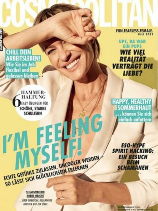 COSMOPOLITAN GERMANY magazine side cover  July 2021