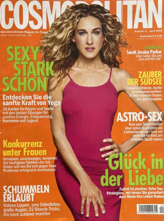 COSMOPOLITAN GERMANY magazine side cover  April 2004