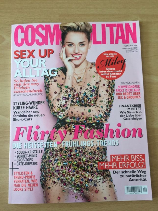 COSMOPOLITAN GERMANY magazine side cover  February 2014