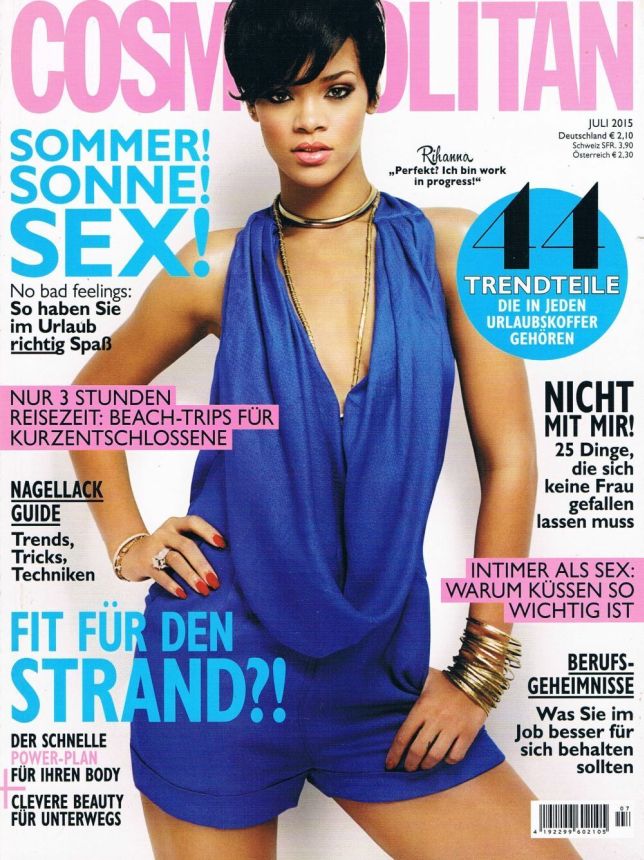 COSMOPOLITAN GERMANY magazine side cover  July 2015