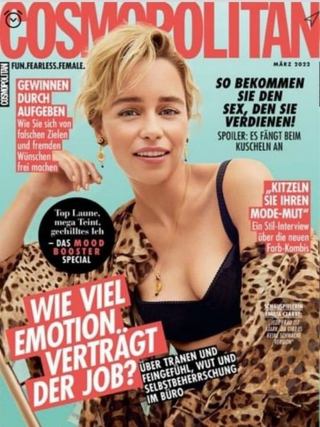COSMOPOLITAN GERMANY magazine side cover  March 2022