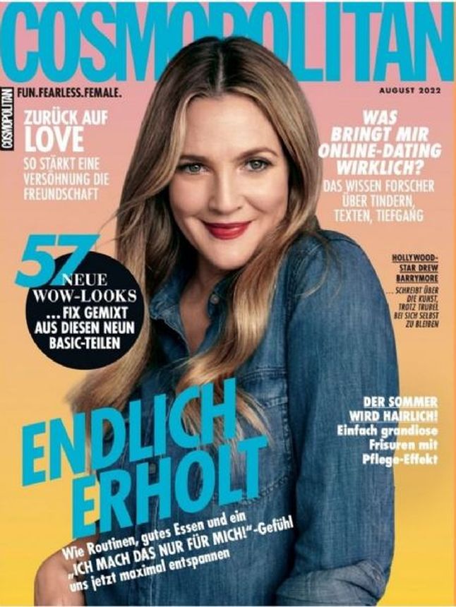 COSMOPOLITAN GERMANY magazine side cover  August 2022