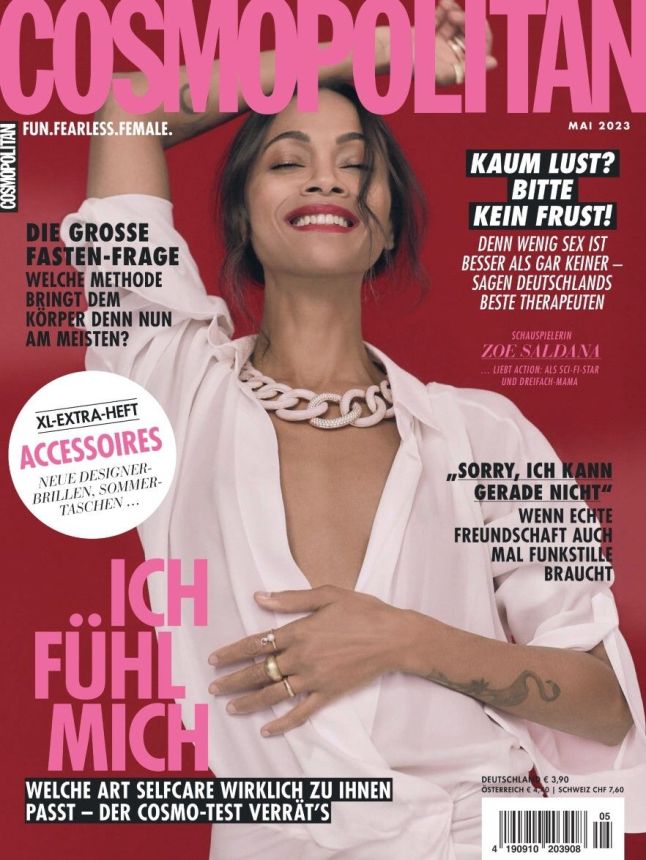 COSMOPOLITAN GERMANY magazine side cover  May 2023