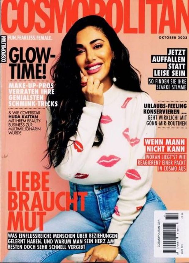 COSMOPOLITAN GERMANY magazine side cover  October 2023