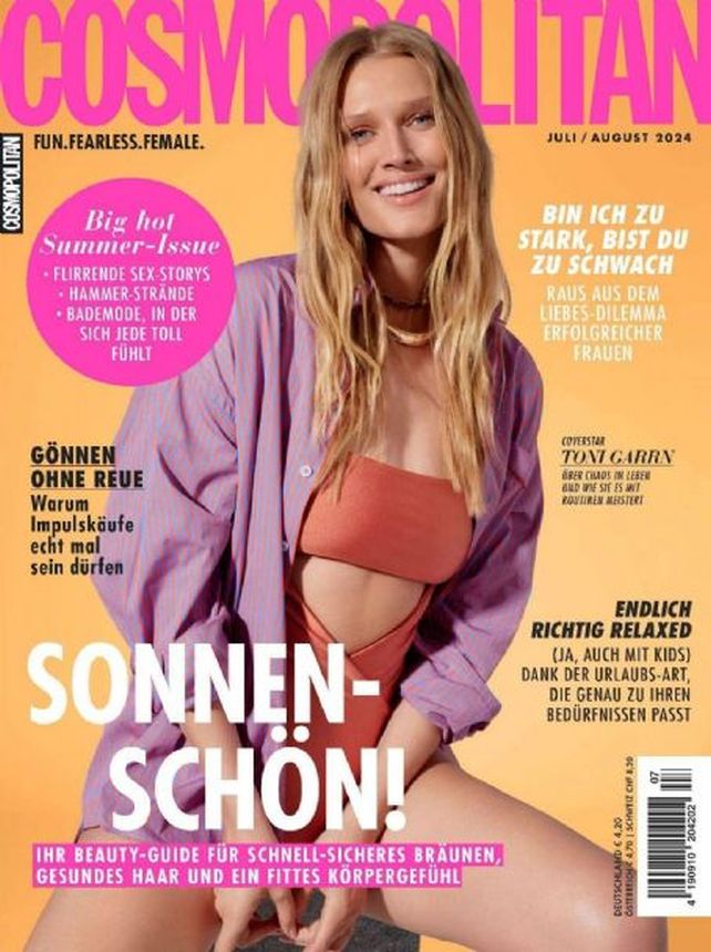 COSMOPOLITAN GERMANY magazine side cover  July/August 2024